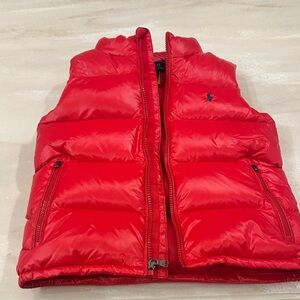 Kids POLO Red Puffer Vest NEVER WORN